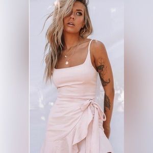 Princess Polly Cottage Hill Blush Mini Dress